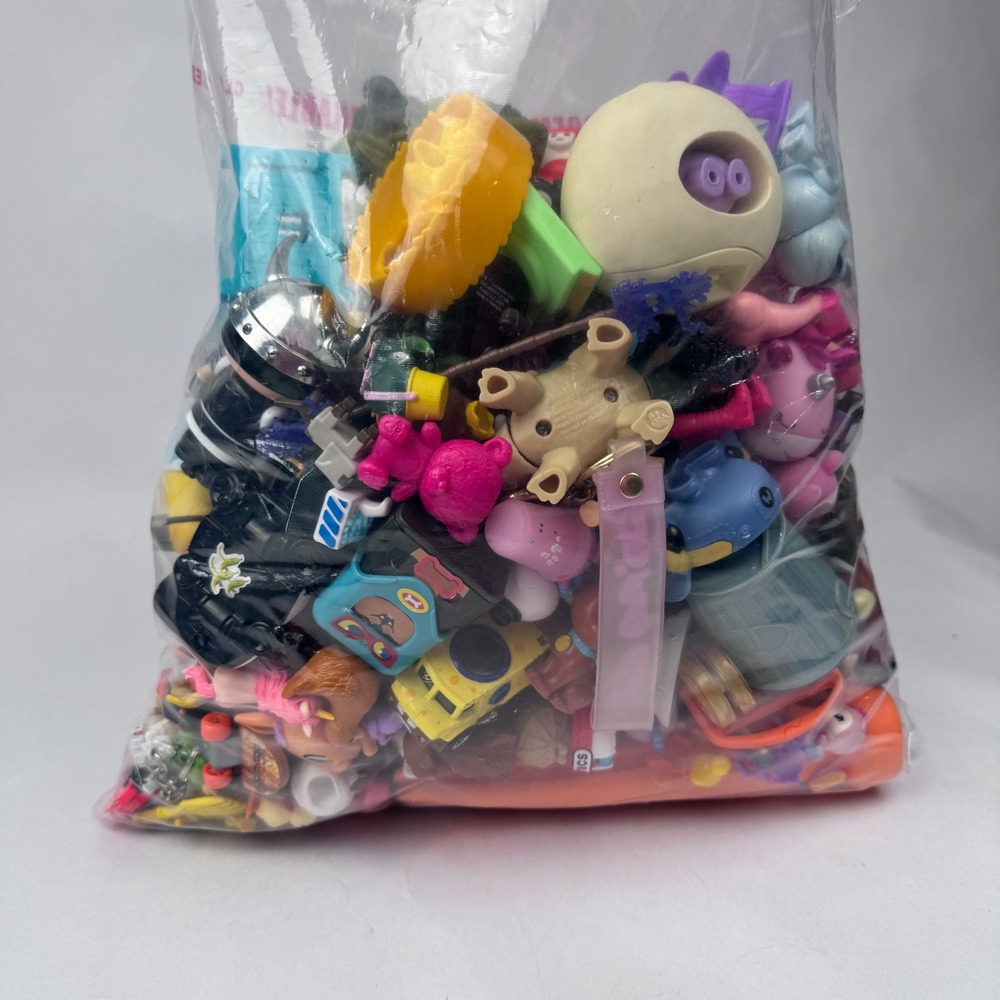 Huge Bag of Misc Toys 7lbs Mixed Hatchmals Mcdonalds Minons and More